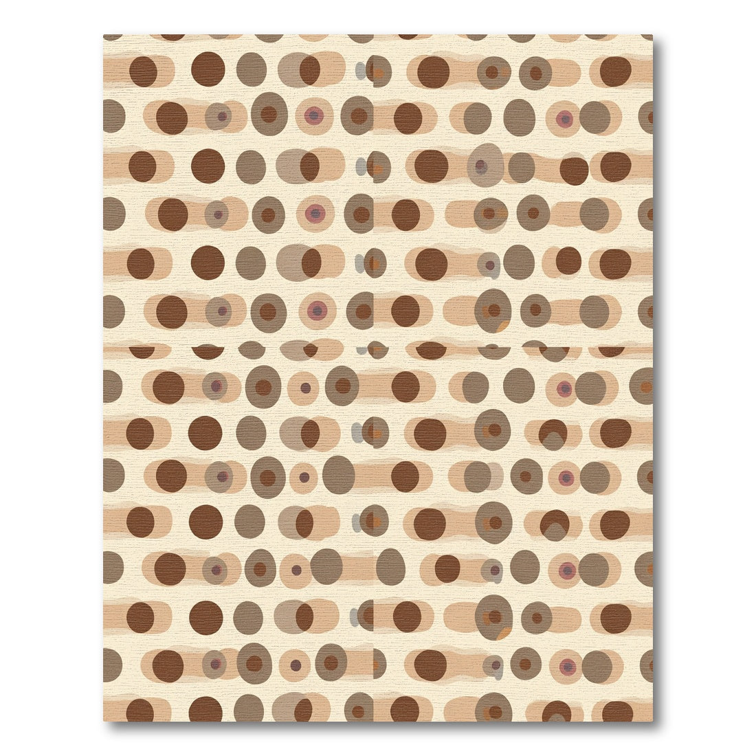 Warm Earth Tone Dot Cluster Rug