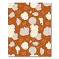 Earth Tone Organic Splatter Abstract Rug