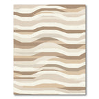 Earthy Tone Layered Stripe Rug