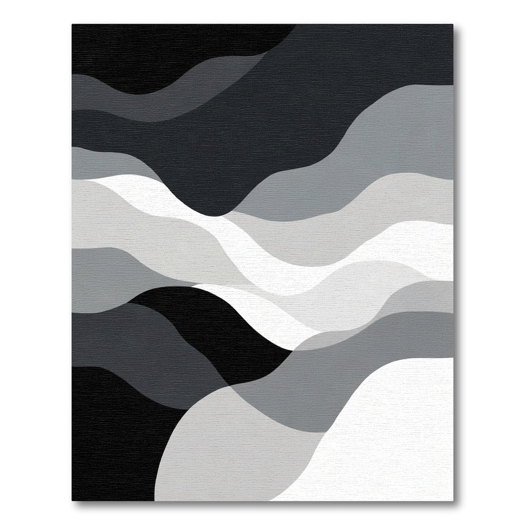 Monochromatic Gradient Abstract Waves Rug