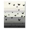 Whimsical Black Butterfly Gradient Rug