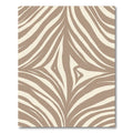 Neutral Taupe Animal Print Waves Rug