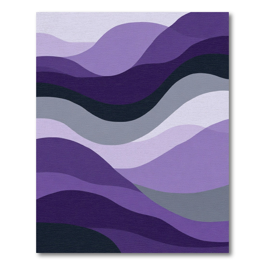 Onyx Amethyst Wave Landscape Rug