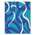 Oceanic Blue Braided Swirl Rug