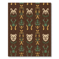 Brown Panda Laurel Whimsical Repeat Rug