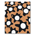Mid Century Starburst Orange Black Rug