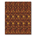 Earthy Terracotta Abstract Shape Rug