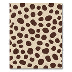 Brown Spots Cream Background Spots Rug