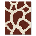 Red And Cream Giraffe Spot Rug