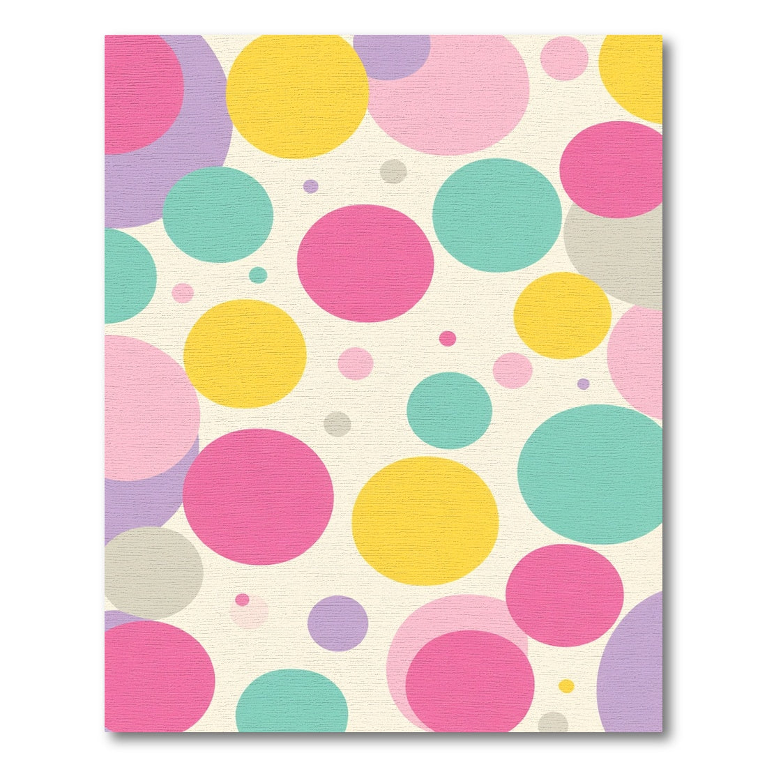 Playful Multicolor Polka Dot Circles Rug