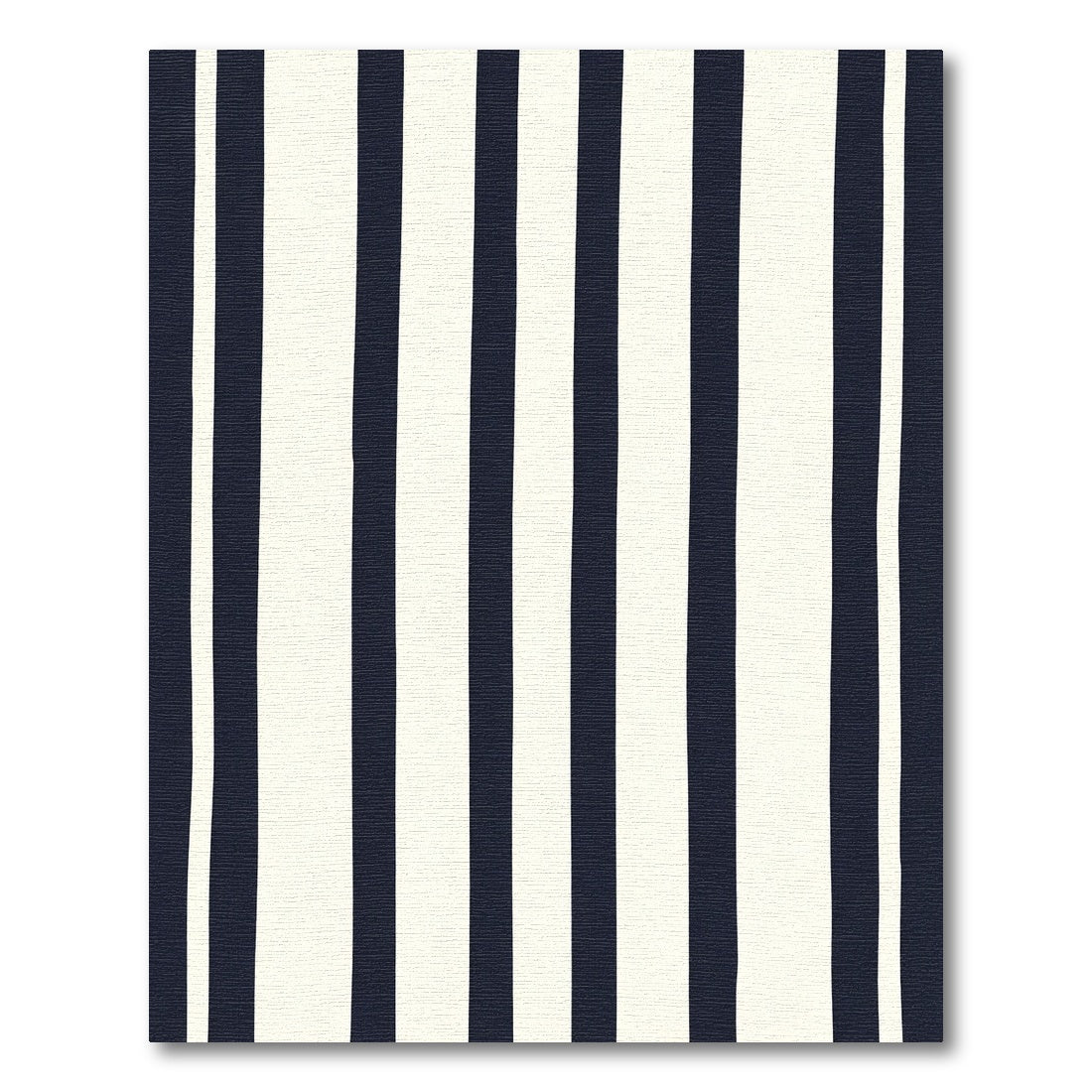 Classic Navy Cream Vertical Stripe Rug
