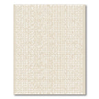 Neutral Interlocking Geometric Net Rug
