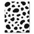 Black White Amorphous Spots Rug
