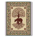 Earthy Tree Bear Root Border Rug