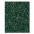 Emerald Gold Botanicals Leaf Rug