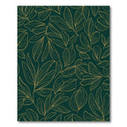 Emerald Gold Botanicals Leaf Rug