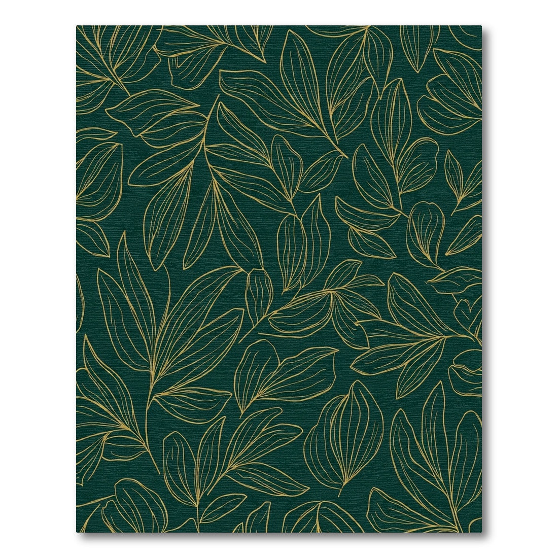 Emerald Gold Botanicals Leaf Rug