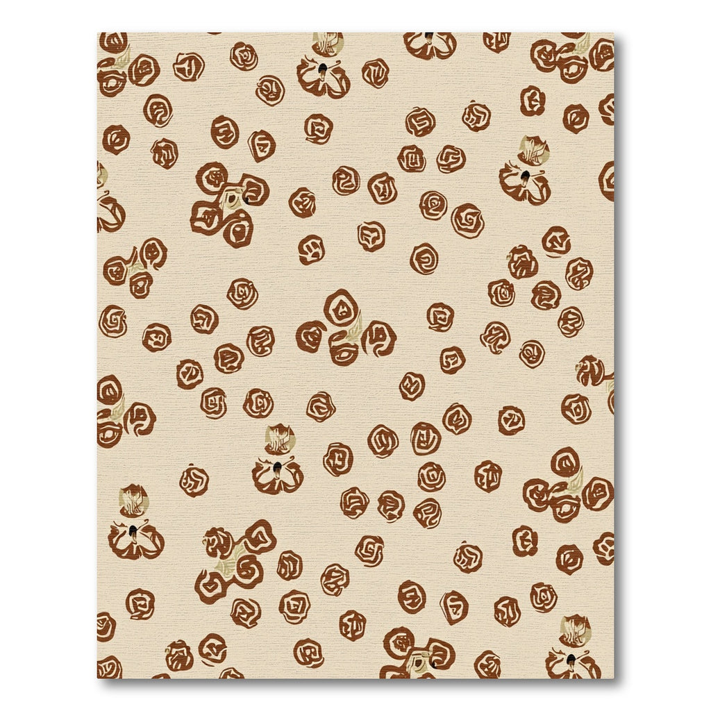 Brown Organic Sprig Scatter Rug
