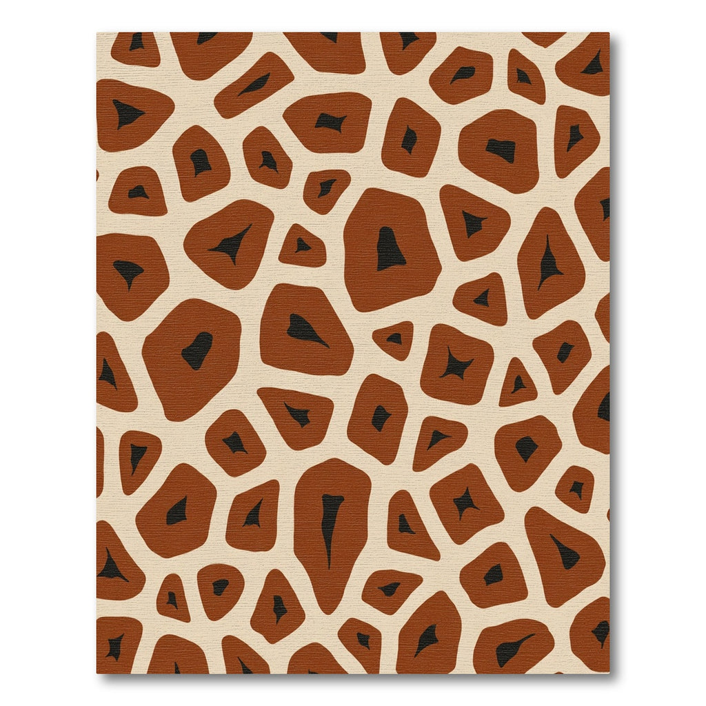 Brown Tan Spotted Animal Skin Rug