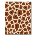 Brown Tan Spotted Animal Skin Rug