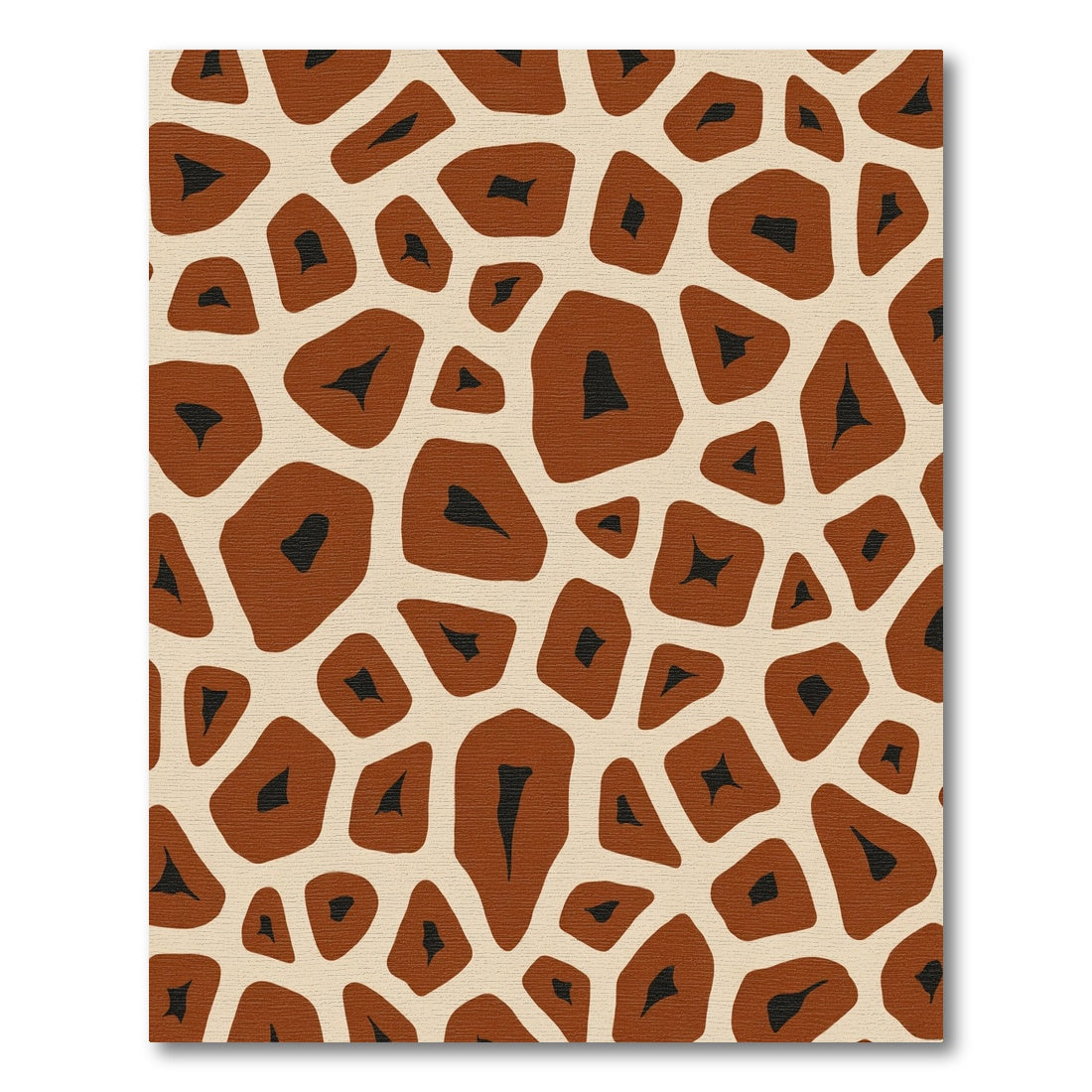 Brown Tan Spotted Animal Skin Rug