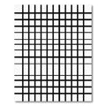 Bold Black White Grid Rug