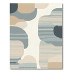Coastal Abstract Organic Forms Rug