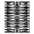 Bold Black White Geometric Lattice Rug