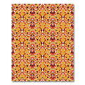 Golden Ochre Abstract Symmetrical Medallion Rug