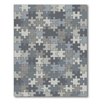 Gray Puzzle Piece Rug