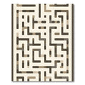 Earthy Tones Geometric Labyrinth Rug
