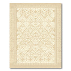 Cream Geo Diamond Tribal Rug
