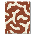 Organic Earthy Brown Swirl Rug