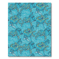 Whimsical Teal Sea Turtle Creatures Rug
