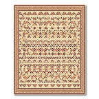Geometric Tribal Diamond Ochre Rug