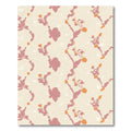 Soft Rose Coral Vine Background Rug