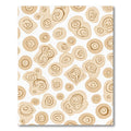 Muted Beige Organic Swirl Shapes Rug