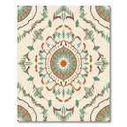 Terra Cotta Teal Medallion Rug