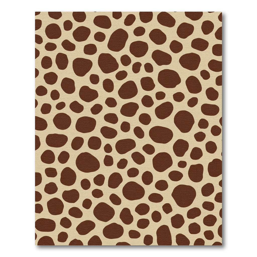 Brown Spots Tan Accents Rug