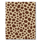 Brown Spots Tan Accents Rug