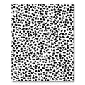 Scattered Black Rectangle White Background Rug