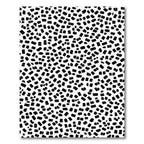Scattered Black Rectangle White Background Rug