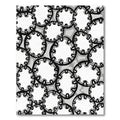Monochromatic Circular Chain Link Rug