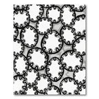Monochromatic Circular Chain Link Rug