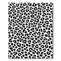 Chic Black White Animal Spots Rug