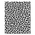 Chic Black White Animal Spots Rug