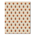 Terracotta Gray Round Overlay Rug