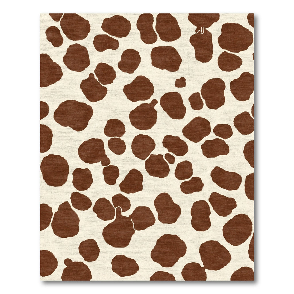 Brown and Cream Spotted Animal Hide Rug