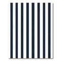 Classic Navy White Vertical Stripe Rug