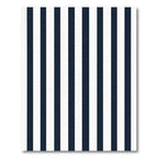 Classic Navy White Vertical Stripe Rug
